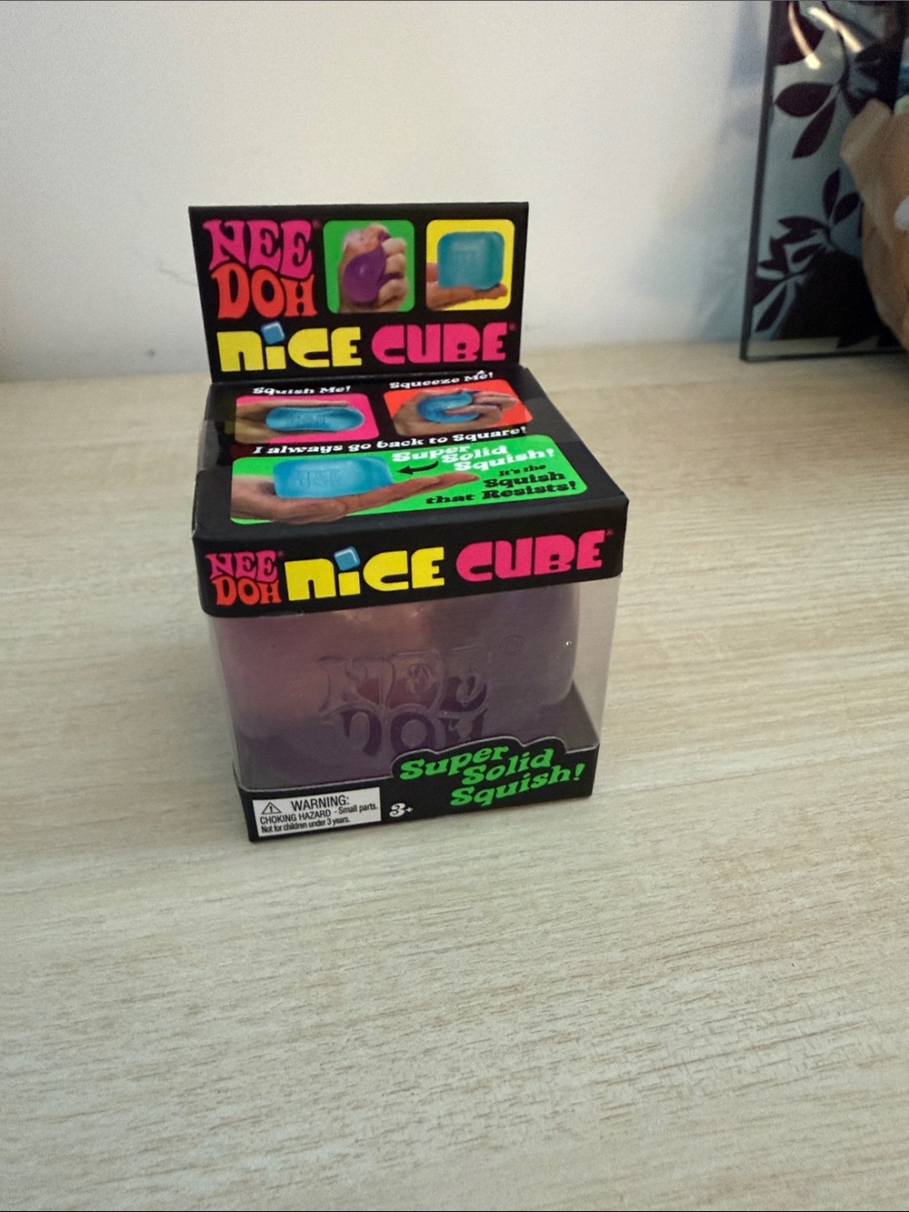 NeeDoh Nice Cube Squishy Toy - Purple